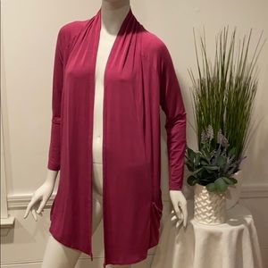 LOGO by Lori Goldstein Open Front Tunic